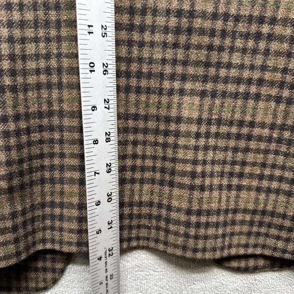 Columbo Cashmere & Mink Sport Coat‎ 46L Brown Check Plaid Blazer Arnold Brant
